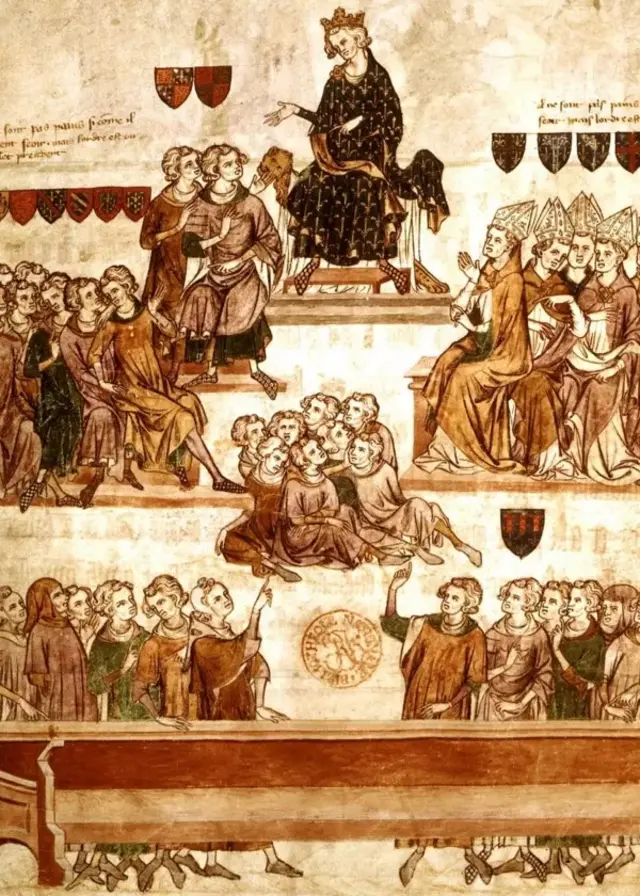 Philippe IV "le Bel" présidant une session du Parlement