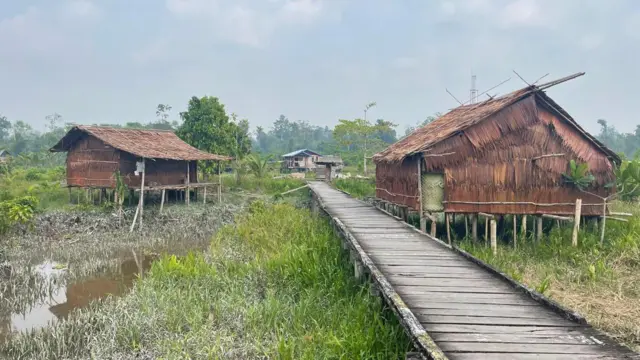 Kampung As, Kampung Atat, Distrik Pulau Tiga, Asmat, Papua Selatan, sungai, perahu tradisional