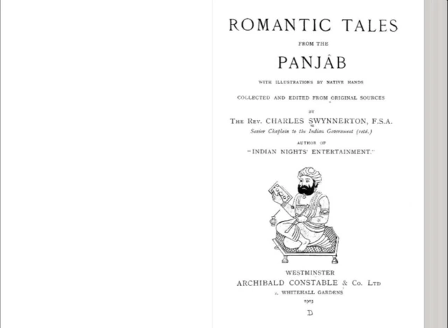 ROMANTIC TALES FROM THE PUNJAB या पुस्तकाचं कव्हर