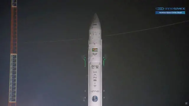 Imagem do foguete HANBIT-Nano.