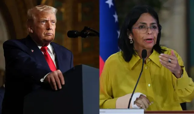 Onyeisiala Donald Trump kwuru na ọ bụrụ na Rodríguez emeghị ihe o kwesịrị ime n'ụzọ ziri ezi, ọ ga-ebute nnukwu nsogbu nye mba Venezuela.