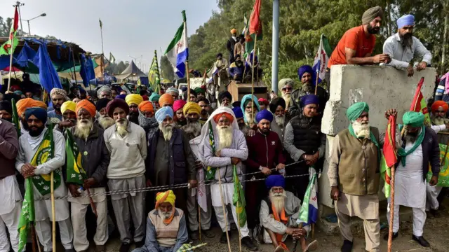 शंभू बॉर्डर पर आंदोलन कर रहे किसान 