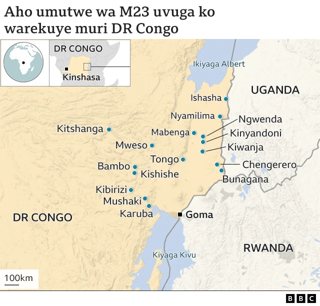 Aho M23 ivuka ko yarekuye