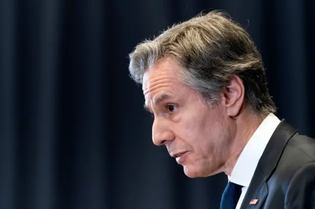 นายแอนโทนี บลิงเคน รัฐมนตรีว่าการกระทรวงการต่างประเทศของสหรัฐฯ