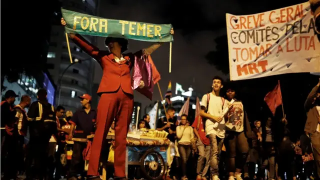 Manifestação contra Temer no Riorobo gratis pixbetJaneiro