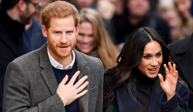 પ્રિન્સ હેરી અને મેઘન માર્કેલ.