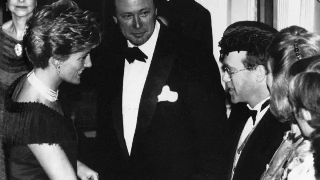 Princess Diana and Elton John