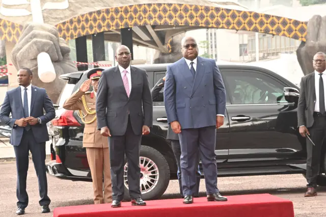 Perezida William Ruto yatangaje ko none kuwa mbere yagiranye ibiganiro na mugenzi we Felix Tshisekedi i Kinshasa 