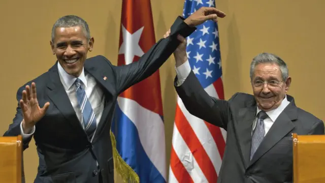 Obama, Raul Castro, Kuba, Havana