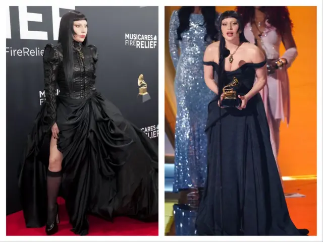 لیدی گاگا هنگام دریافت جایزه گرمی و وقتی با کت چرمی مشکی روی فرش قرمز ظاهر شد. او هنگام دریافت جایزه گفت: «امشب فقط میخواهم به شما بگویم که افراد ترنس نامرئی نیستند.»