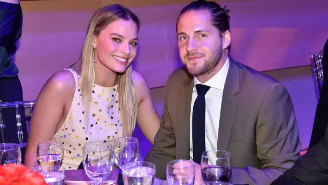 Margot Robbie and Tom Ackerley