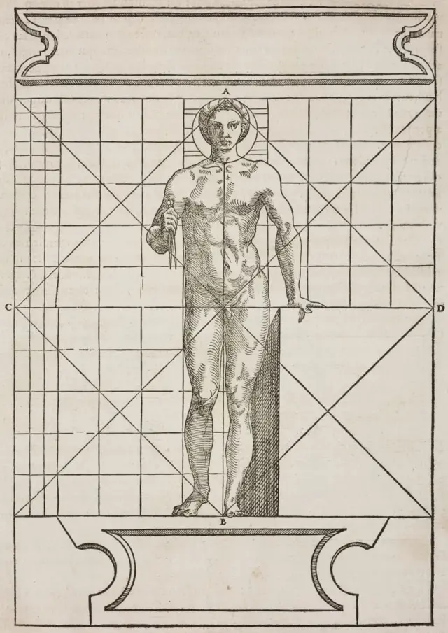 Ilustración hecha de los escritos de Vitruvio.