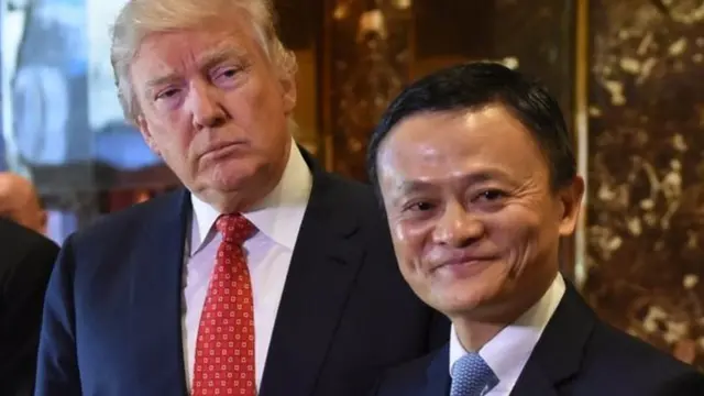 صدر ٹرمپ کے ساتھ جیک ما