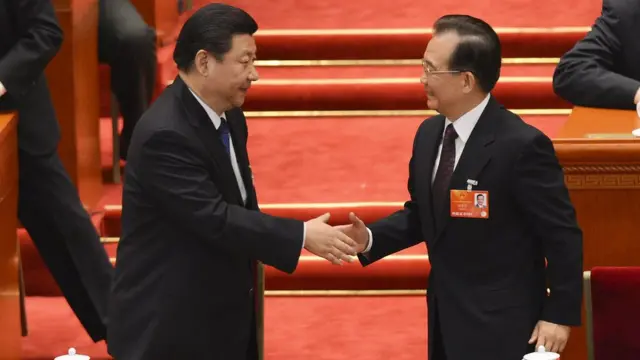 温家宝与习近平