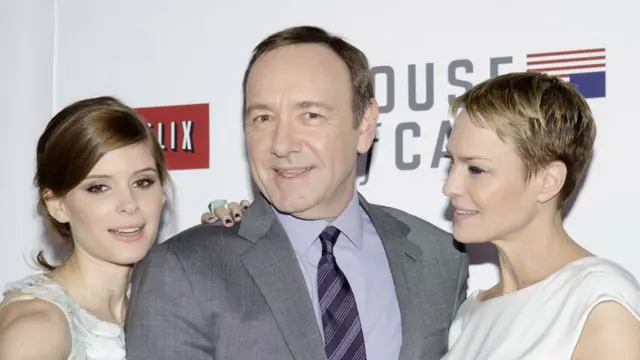 Кевин Спейси на премьере "Карточного домика"