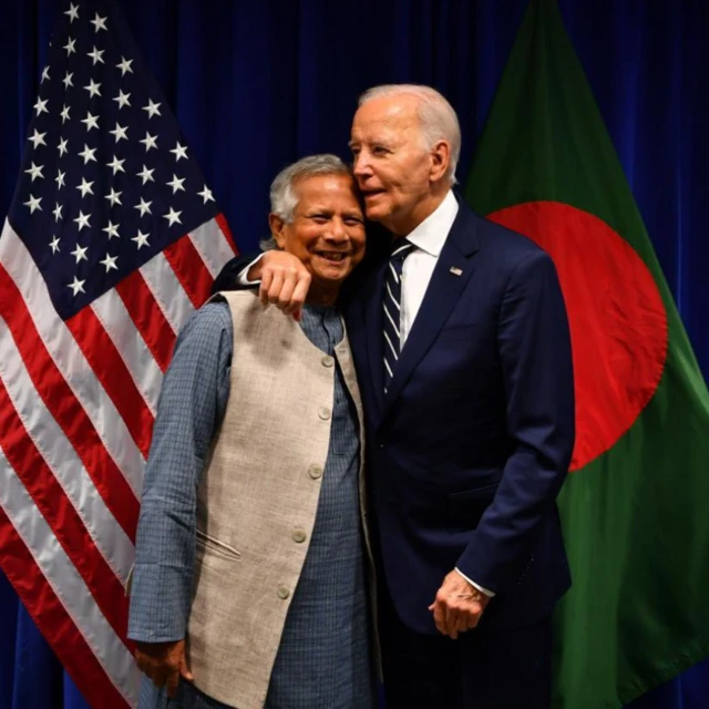 मोहम्मद यूनुस और जो बाइडन
