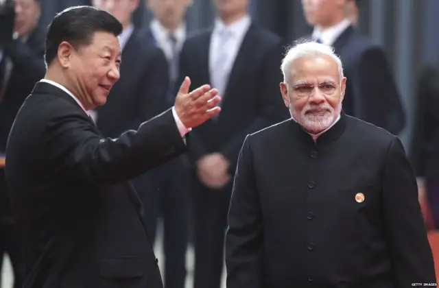 नरेंद्र मोदी, शी जिनपिंग