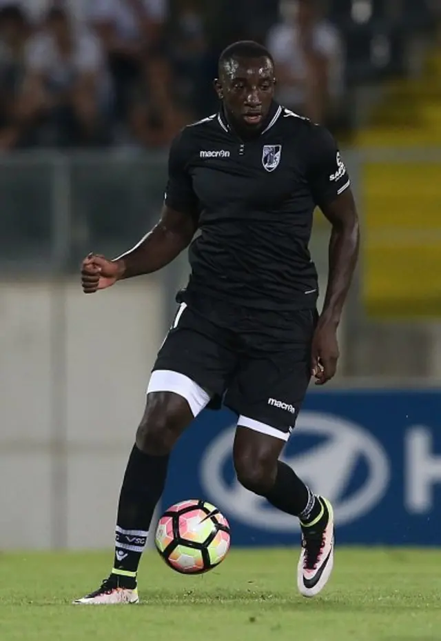 L’attaquant de Guimarães Moussa Marega en action lors du match contre le FC le 31 juillet