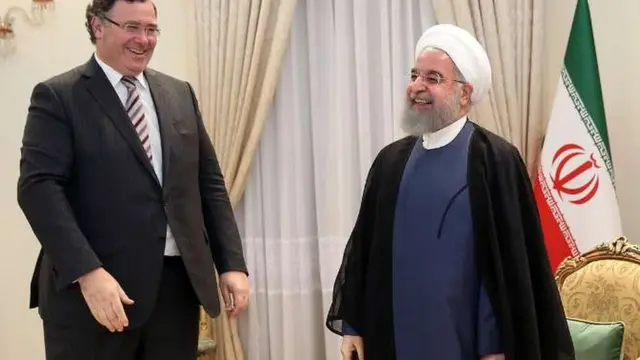 پاتریک پویانه، مدیر عامل توتال با حسن روحانی دیدار کرده است