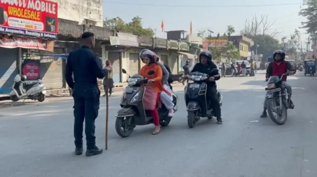 हल्द्वानी में तैनात पुलिस