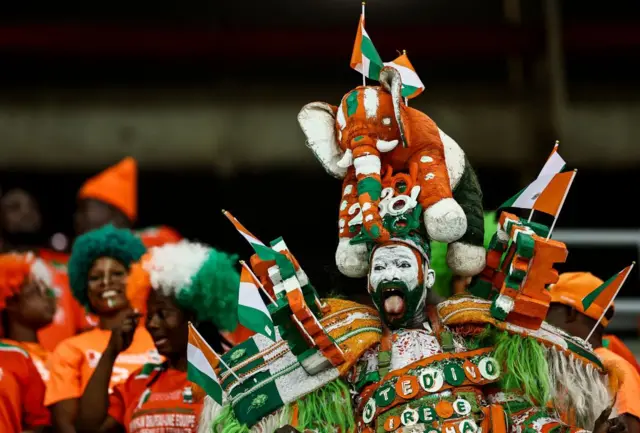 Des supporters ivoiriens 