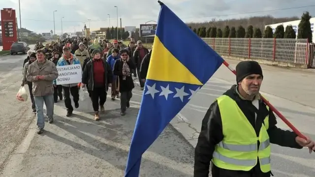 Акції протесту та страйки робітників у Боснії та Герцеговині - звичайна річ