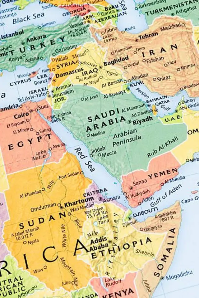 خريطة لدول أفريقية