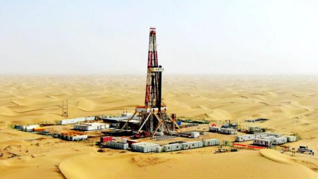 O poço de petróleo de Tarim, no deserto de Taklamakan, tem mais de 9.000 metros de profundidade
