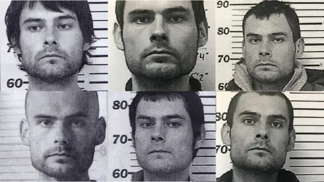 Algunas de las fotografías del expediente policial de Jesse Thistle.