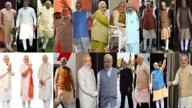 प्रधानमंत्री नरेंद्र मोदी की अलग-अलग पोशाक़
