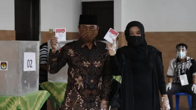 Calon Wali Kota Solo nomor urut dua Bagyo Wahyono