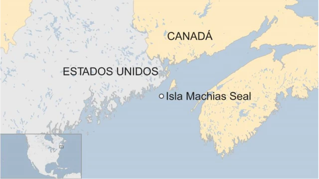 Mapa de la isla Manchias Seal