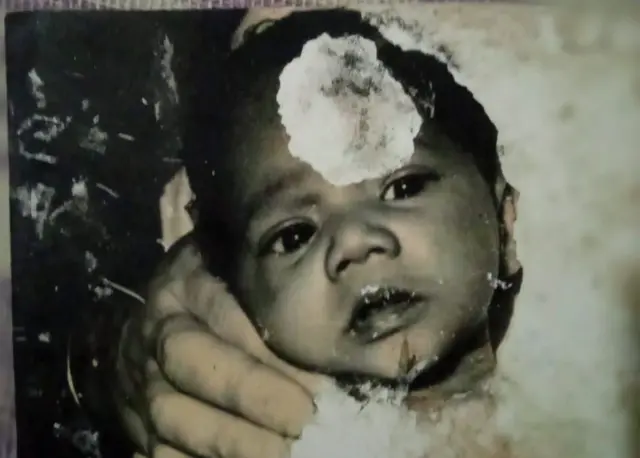 Foto Jagath sebelum diadopsi.