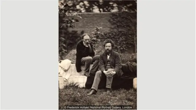 Burne-Jones [kiri] dan William Morris, 1874