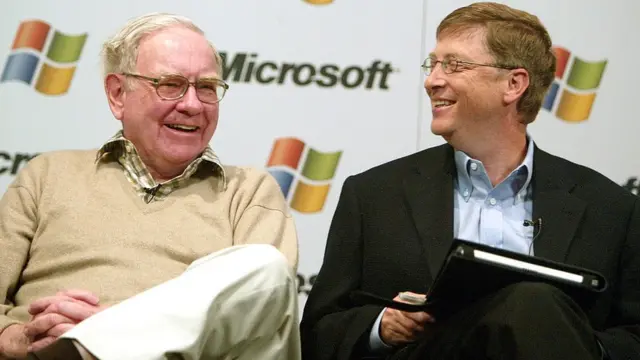 Warren Buffett e Bill Gates em 2003