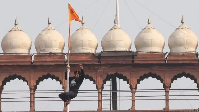 ਲਾਲ ਕਿਲੇ ਉੱਤੇ ਕਿਸਾਨ