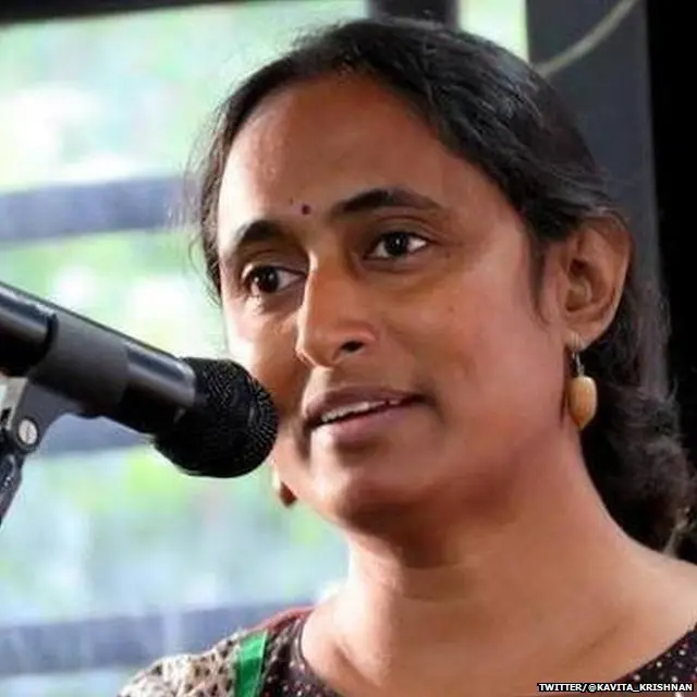 अखिल भारतीय प्रगतिशील महिला संघ की सदस्य कविता कृष्णन