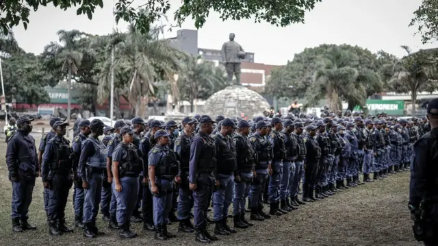 Police deployed for di protest