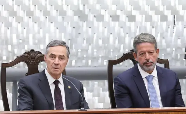 Luís Roberto Barroso e Arthur Lira