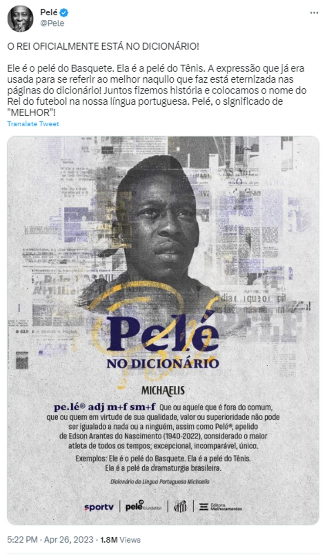 Pele Vakfı paylaşımı