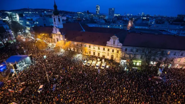 Протесты в Братиславе 