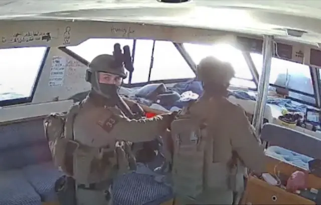 izraelski vojnici na brodovima Globalne Sumud flotile