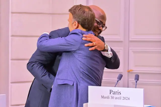 Tshisekedi na Macron