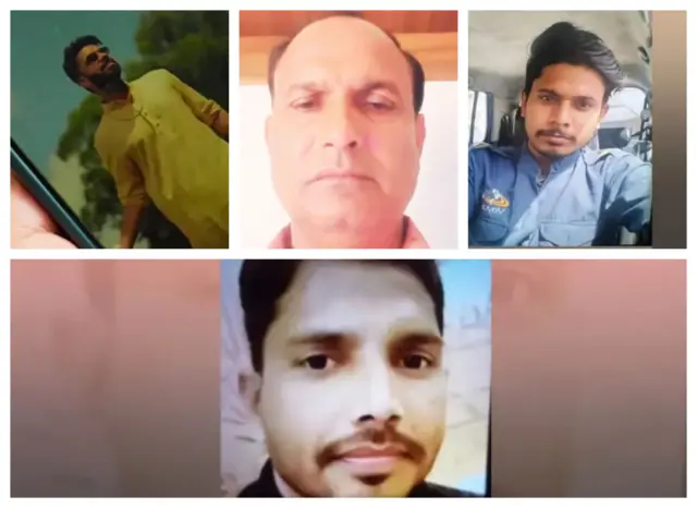 ওপরে বাঁদিক থেকে অমর কাটারিয়া, লোকেশ আগরওয়াল, পঙ্কজ সাহনী। নিচে অশোক কুমার