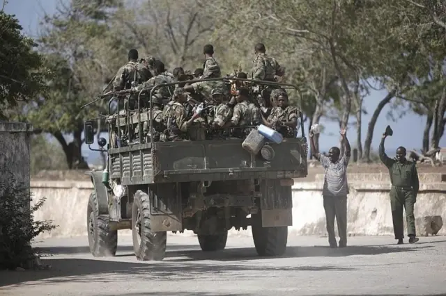 Loltoota Itoophiyaa kumaatamaan lakkaa'aman nagaa kabachiisuuf Somaaliyaatti bobba'an Somaaliyaan akka bahan barbaaddi