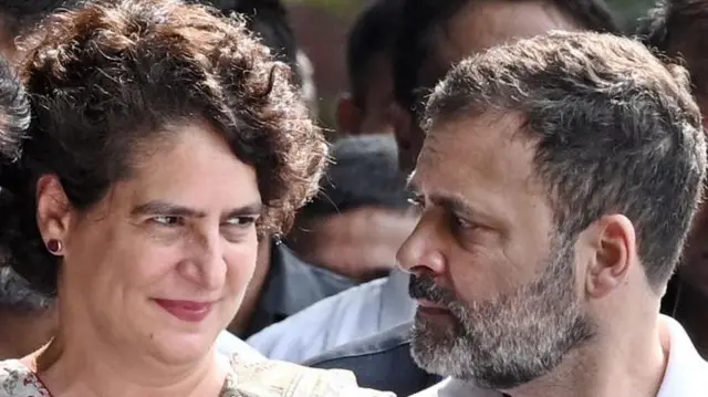 प्रियंका गांधी और राहुल गांधी 