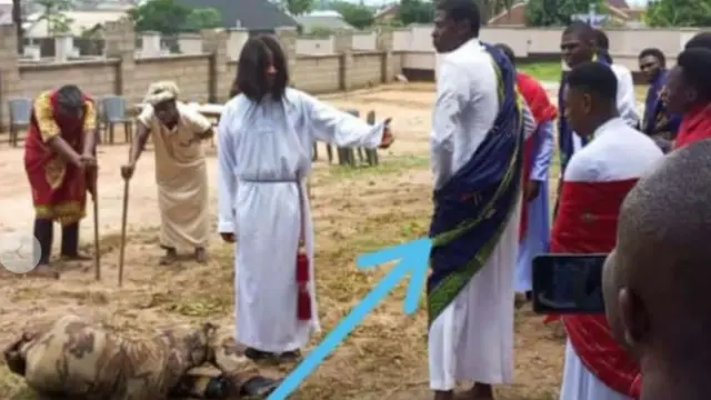 Suel Ambrose during di Easter drama