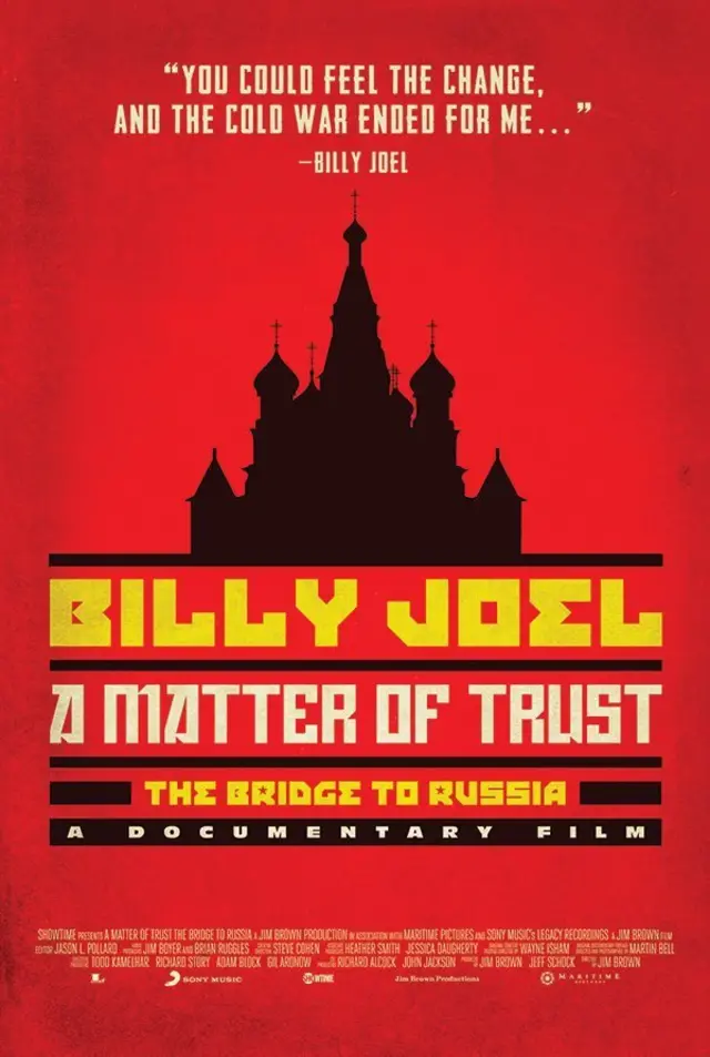 Рекламный плакат фильм и альбома A Matter Of Trust: The Bridge To Russia