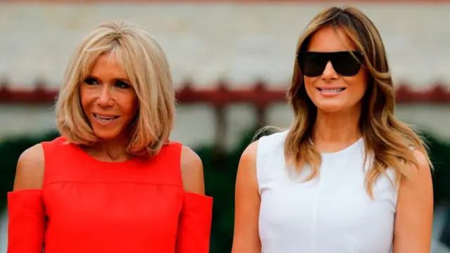 Бріжит Макрон та Меланія Трамп