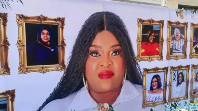 Aworan Oloogbe Allwell Ademola ti wọn lẹ mọbi eto isinku rẹ ninu ọgba Tẹlifiṣan ipinlẹ Eko